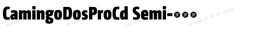CamingoDosProCd Semi字体转换